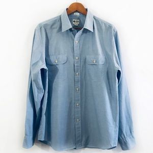 J. CREW Blue Tailored Fit Button Up Shirt